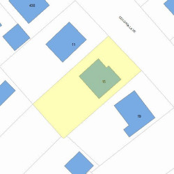 15 Colonial Ave, Newton, MA 02460 plot plan