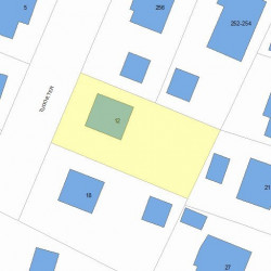 12 Tudor Ter, Newton, MA 02466 plot plan