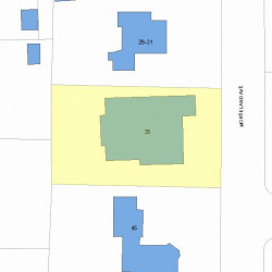 35 Morseland Ave, Newton, MA 02459 plot plan