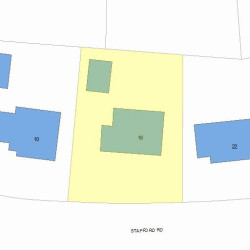 16 Stafford Rd, Newton, MA 02459 plot plan