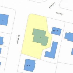 8 Central Ave, Newton, MA 02460 plot plan