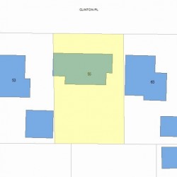 55 Clinton Pl, Newton, MA 02459 plot plan