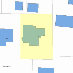 21 Elmore St, Newton, MA 02459 plot plan