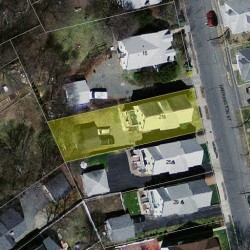 21 Harrington St, Newton, MA 02460 aerial view