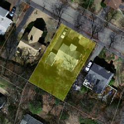 45 Holman Rd, Newton, MA 02466 aerial view