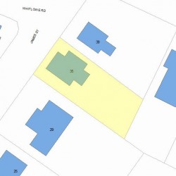 35 James St, Newton, MA 02465 plot plan