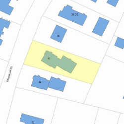 42 Salisbury Rd, Newton, MA 02458 plot plan