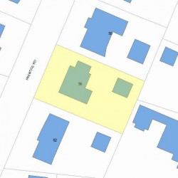 56 Prentice Rd, Newton, MA 02459 plot plan