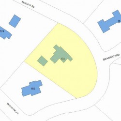 133 Bigelow Rd, Newton, MA 02465 plot plan