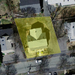 9 Pennsylvania Ave, Newton, MA 02464 aerial view