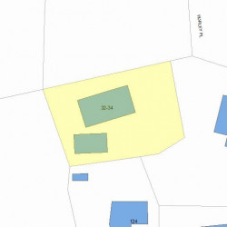 34 Hurley Pl, Newton, MA 02459 plot plan