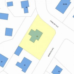 53 Crescent Ave, Newton, MA 02459 plot plan