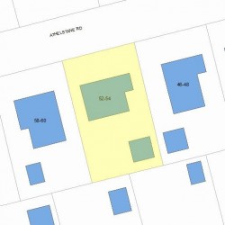 52 Athelstane Rd, Newton, MA 02459 plot plan