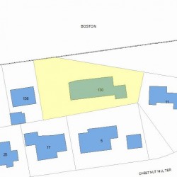 130 Beacon St, Newton, MA 02459 plot plan