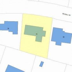 58 Wendell Rd, Newton, MA 02459 plot plan