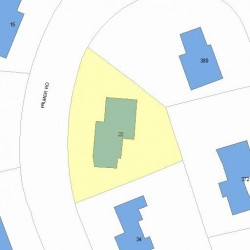 22 Palmer Rd, Newton, MA 02468 plot plan