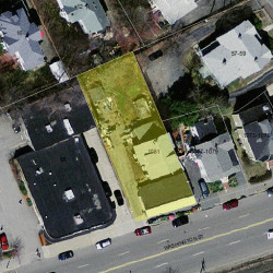 1081 Washington St, Newton, MA 02465 aerial view