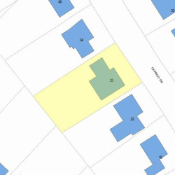 28 Fairway Dr, Newton, MA 02465 plot plan