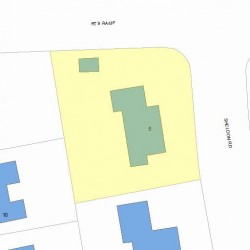 5 Sheldon Rd, Newton, MA 02459 plot plan