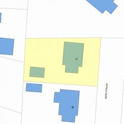 24 Hazelton Rd, Newton, MA 02459 plot plan