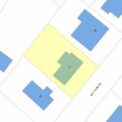 21 Esty Farm Rd, Newton, MA 02459 plot plan