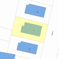 14 John St, Newton, MA 02459 plot plan