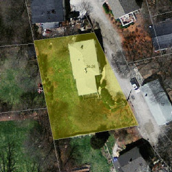 24 Sullivan Ave, Newton, MA 02464 aerial view