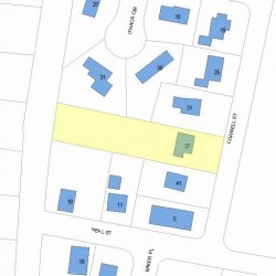 37 Cornell St, Newton, MA 02462 plot plan