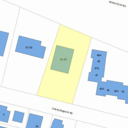 55 Charlesbank Rd, Newton, MA 02458 plot plan