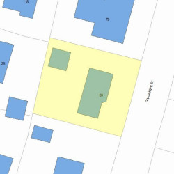 83 Grasmere St, Newton, MA 02458 plot plan