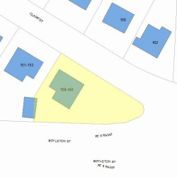 159 Clark St, Newton, MA 02459 plot plan