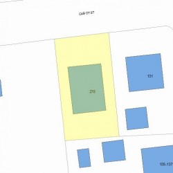 278 Cabot St, Newton, MA 02460 plot plan