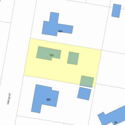 590 Grove St, Newton, MA 02462 plot plan