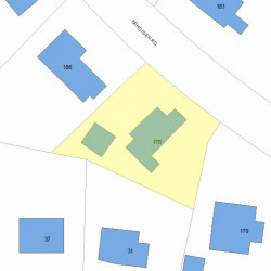 178 Nehoiden Rd, Newton, MA 02468 plot plan