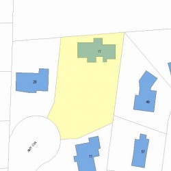 17 Amy Cir, Newton, MA 02468 plot plan