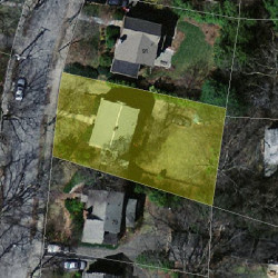 85 Garland Rd, Newton, MA 02459 aerial view