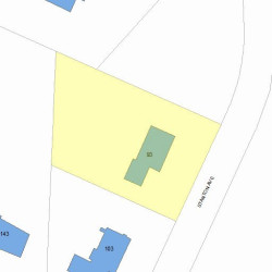 93 Stanton Ave, Newton, MA 02466 plot plan