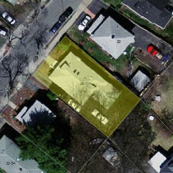 26 Gilbert St, Newton, MA 02465 aerial view
