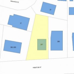 297 Webster St, Newton, MA 02466 plot plan