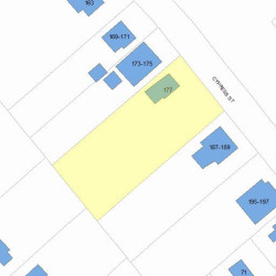 177 Cypress St, Newton, MA 02459 plot plan