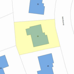 39 Deborah Rd, Newton, MA 02459 plot plan