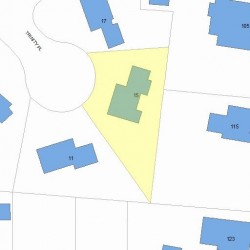 15 Trinity Ter, Newton, MA 02459 plot plan