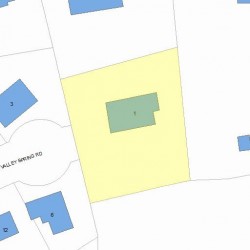 1 Valley Spring Rd, Newton, MA 02458 plot plan