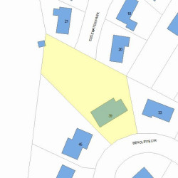 39 Bencliffe Cir, Newton, MA 02466 plot plan