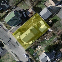 196 Chapel St, Newton, MA 02458 aerial view