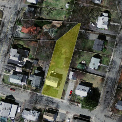 11 Henshaw St, Newton, MA 02465 aerial view