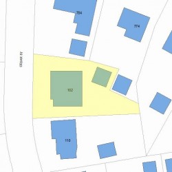 102 Cedar St, Newton, MA 02459 plot plan