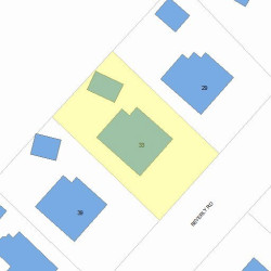 33 Beverly Rd, Newton, MA 02461 plot plan