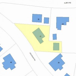 43 Kelveden Rd, Newton, MA 02468 plot plan