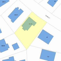 41 Lewis St, Newton, MA 02458 plot plan